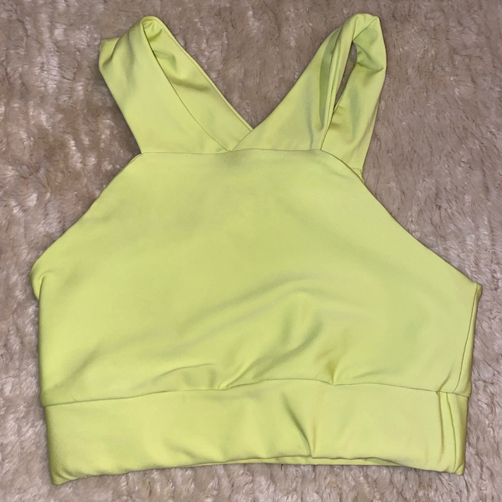 BECCA Light Yellow Crop Top
